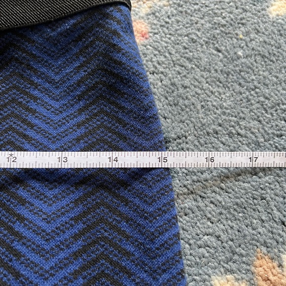 BCBGMaxAzria Blue and Black Pencil Skirt - Picture 3 of 5